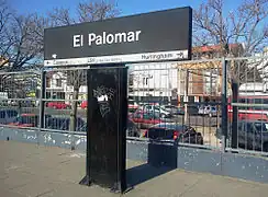 Nomenclador de la estación.