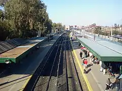 Las vías rumbo a Retiro