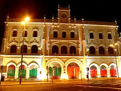 Estación de tren de Rossio, de noche