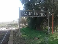 Cartel nomenclador vista al oeste.