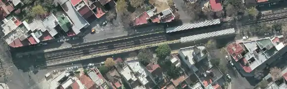 La estación hoy. Vista aérea del año 2013