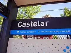 Señalética de la estación