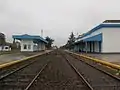 Estación vista desde el oeste ambos repintado con los colores de SOFSE (mayo 2015)