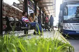 Pasajeros esperando