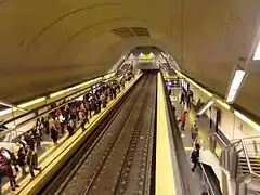 Estación en el día de su apertura