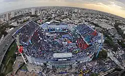 Acto de la Presidenta Cristina Fernández en 2012.