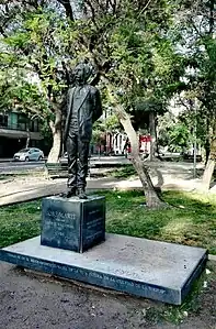 Estatua en Parque Portales, Santiago (Chile).