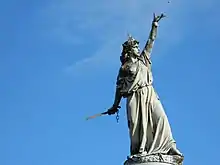 Personificación de la Patria en el Monumento a la Independencia de Florida.