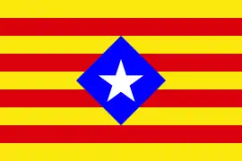 Estelada romboidal (versión primitiva de la estelada azul)