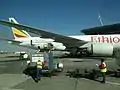 Ethiopian Airlines en el Aeropuerto Internacional OR Tambo de Johannesburgo, Sudáfrica