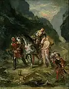Eugène Delacroix, Angelica and Medoro, 1860