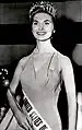 Miss EEUU 1958 Eurlyne Howell , quien compitió como Miss Luisiana USA