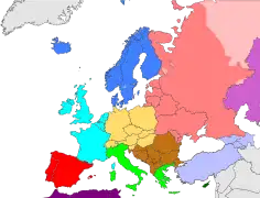 Grupos regionales según The World Factbook