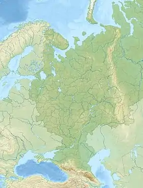 Embalse de Ríbinsk ubicada en Rusia europea