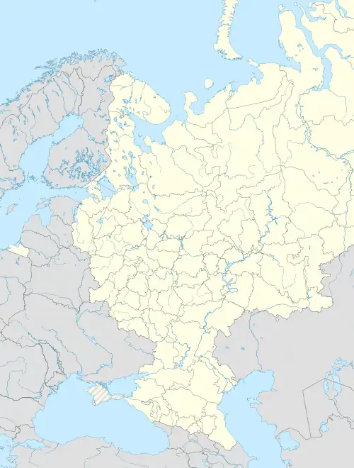 Туапсе́ ubicada en Rusia europea