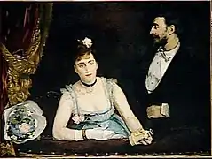 Eva Gonzalès: Un palco en los Italianos (Teatro de los Italianos) (1874), Museo de Orsay (París).