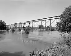 Puente Eveland (1876), sobre el río Des Moines cerca de Oskaloosa, en Iowa