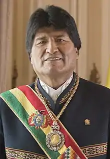 Evo Morales Ayma(2006-2019)26 de octubre de 1959 (64 años)