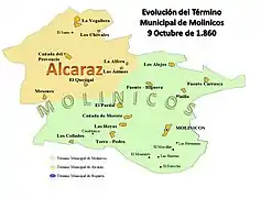 Anexión de la zona norte de Los Alejos (octubre de 1860)