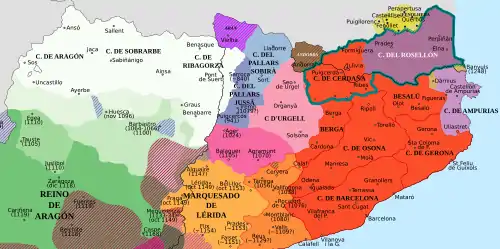 Ubicación de Condato de Ribagorza