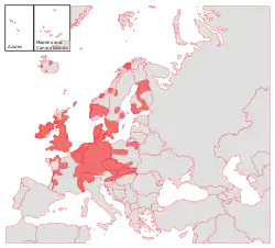 Distribución en Europa