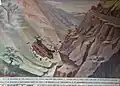 Exvoto. Una pareja de esposos sobreviven luego de que su bus cae al precipicio en 1951.