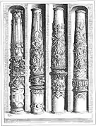 Fustes de columnas corintias (pl. 138).