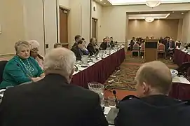 Disposición de la sala en U