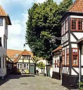 Casas de entramado de madera.