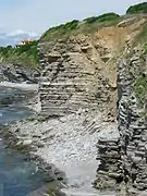 Flysch en San Juan de Luz, País Vasco Francés.