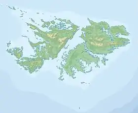 Monte Beaufort ubicada en Islas Malvinas