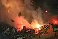 Pyroshow Ultras Askary ante el WAC Casablanca.