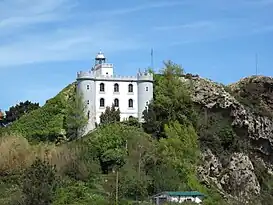 Faro de la Plata, en Pasajes de San Pedro.