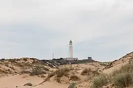 Vista del faro desde Tarifa.