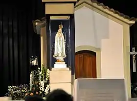 La Virgen de Fátima en la Capilla de las Apariciones