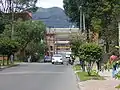 Vista de la calle 57 con el estadio El Campín al fondo.