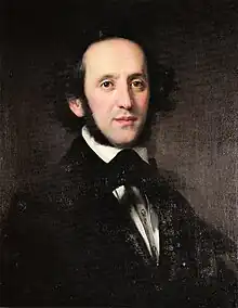 Retrato de Mendelssohn (1846). Biblioteca Estatal de Berlín