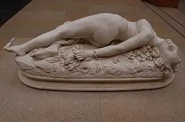 Auguste Clésinger, Femme piquée par un serpent [Mujer picada por una serpiente] (1847), París, museo de Orsay