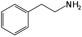 Estructura química de la Feniletilamina