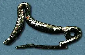 Fíbula de codo.Bronce final (Cogotas-I)