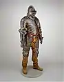 Esta armadura de coracero de ca.1544 pertenece a Enrique VIII e incluye un par de botas Cavalier de tacón bajo