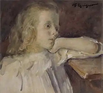 Niña (alrededor de 1900-1910), Saint-Denis de La Réunion, museo Léon-Dierx .