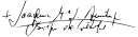 Firma de Joaquín María López de Andújar y Cánovas del Castillo