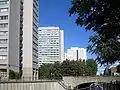 Bloques de torres residenciales en Fischerinsel, 2009