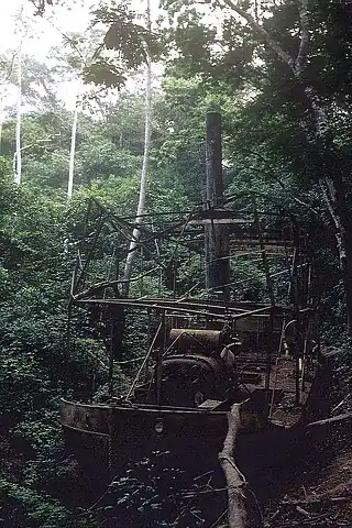 Fitzcarraldo pelikularako (1985) erabilitako lurrun-ontziaren errekreazioa.