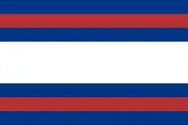 Versión primera de la bandera de la Liga Federal, Bandera de Corrientes en 1815.