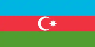 Bandera de Azerbaiyán en 1991