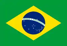 Segunda bandera de la República de los Estados Unidos del Brasil (19 de noviembre de 1889 al 1 de junio de 1960).