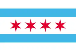 Bandera de la Ciudad de Chicago