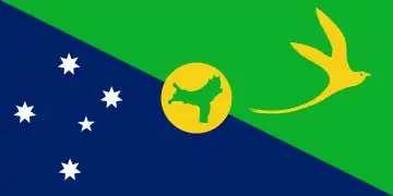 Bandera del Territorio de la Isla de Navidad, Australia